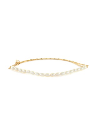 Main View - Click To Enlarge - POPPY FINCH - Keshi Pearl Bead 14k Gold Bracelet