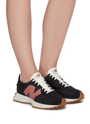 Figure View - Click To Enlarge - NEW BALANCE - 327 Higher Learning Suede Panelled Nylon Sneakers