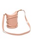 Detail View - Click To Enlarge - ALEXANDER MCQUEEN - The Curve' Small Leather Bucket Bag