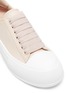 Detail View - Click To Enlarge - ALEXANDER MCQUEEN - Deck Plimsoll' Low Top Leather Sneakers