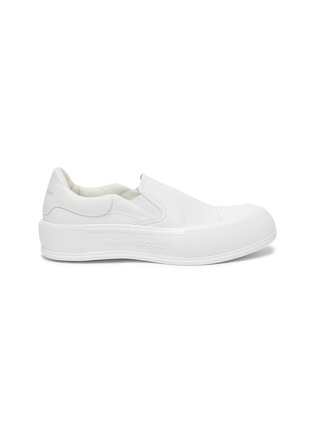 Main View - Click To Enlarge - ALEXANDER MCQUEEN - Deck Plimsoll' Slip-on Leather Sneakers