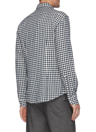 Back View - Click To Enlarge - BARENA - Coppi' Gingham Checked Shirt