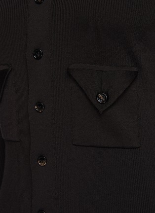 Detail View - Click To Enlarge - BOTTEGA VENETA - Contrast Underlay Button Down Midi Dress