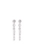 Main View - Click To Enlarge - CZ BY KENNETH JAY LANE - Graduating cubic zirconia linear drop earrings