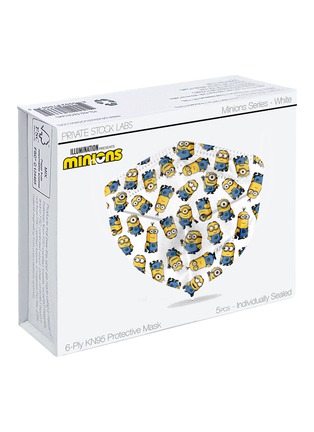 Main View - Click To Enlarge - PRIVATE STOCK LABS - Protective Face Mask Pack of 5 – Minions White
