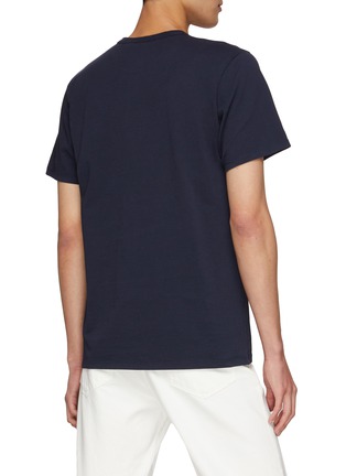 Back View - Click To Enlarge - MAISON KITSUNÉ - EMBROIDERED FOX HEAD PATCH CLASSIC T-SHIRT