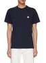Main View - Click To Enlarge - MAISON KITSUNÉ - EMBROIDERED FOX HEAD PATCH CLASSIC T-SHIRT