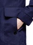 Detail View - Click To Enlarge - VALENTINO GARAVANI - Cotton-linen A-line coat