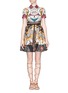 Main View - Click To Enlarge - VALENTINO GARAVANI - Floral patchwork print silk dress