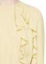 Detail View - Click To Enlarge - VALENTINO GARAVANI - Ruffle silk crepe romper