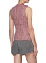 Back View - Click To Enlarge - GANNI - Chunky Glitter Knit Vest