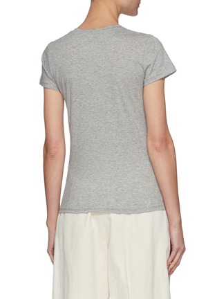 Back View - Click To Enlarge - VINCE - Essential Crewneck Pima Cotton T-shirt