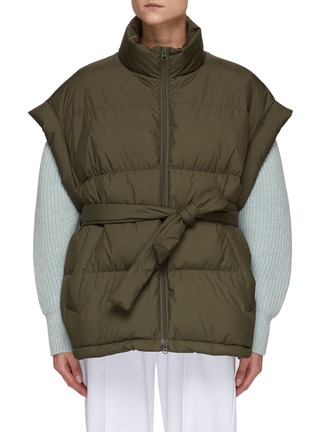 Main View - Click To Enlarge - THE FRANKIE SHOP - ASPEN' PUFFER BELTED VEST