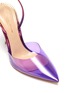 Detail View - Click To Enlarge - GIANVITO ROSSI - Ribbon D'Orsay' Gradient PVC Leather Slingback Pumps