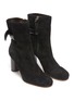 Figure View - Click To Enlarge - RODO - Knot 85 Bootie In Suede