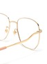 Detail View - Click To Enlarge - GUCCI - Gold-Toned Hexagonal Metal Frame Optical Glasses