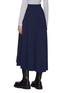 Back View - Click To Enlarge - 3.1 PHILLIP LIM - Asymmetric Hem Shirred Midi Skirt
