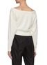 Back View - Click To Enlarge - ALEXANDER WANG - Cowl Neck Tulle Knit Sweater