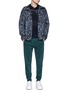 Figure View - Click To Enlarge - MONCLER - 'Maglia' floral leopard stripe polo shirt