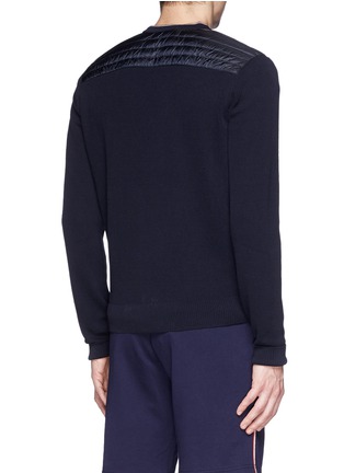 Back View - Click To Enlarge - MONCLER - 'Maglia Tricot' cotton cardigan