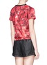 Back View - Click To Enlarge - MONCLER - Flower print nylon top