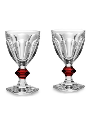 Main View - Click To Enlarge - BACCARAT - Harcourt 1841 Glass Set of 2 – Clear/Red