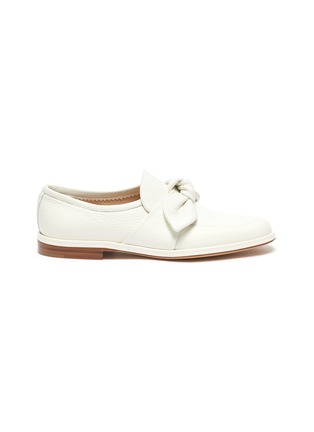 Main View - Click To Enlarge - GABRIELA HEARST - Jimmy' Bow Appliqued Grained Leather Loafers