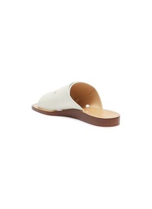  - GABRIELA HEARST - Tom' Double Rose Gold Toned Buckle Leather Flat Slides