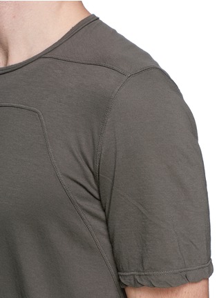 Detail View - Click To Enlarge - RICK OWENS DRKSHDW - Irregular seam long T-shirt