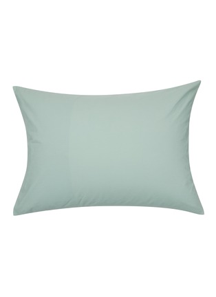 Main View - Click To Enlarge - TEKLA - Percale Organic Cotton Pillow Sham – Subtle Mint