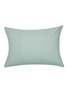 Main View - Click To Enlarge - TEKLA - Percale Organic Cotton Pillow Sham – Subtle Mint