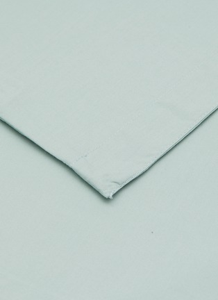 Detail View - Click To Enlarge - TEKLA - Percale Organic Cotton King Size Duvet Cover – Subtle Mint