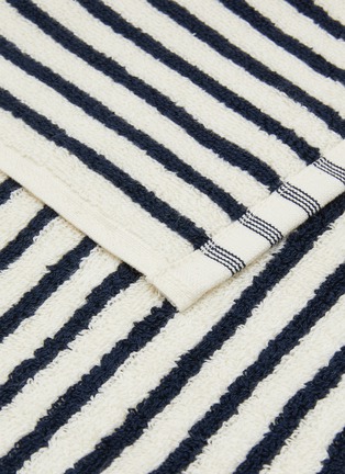 Detail View - Click To Enlarge - TEKLA - Striped Organic Cotton Terry Bath Towel – Sailor Stripes