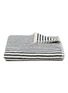 Main View - Click To Enlarge - TEKLA - Striped Organic Cotton Terry Bath Towel – Sailor Stripes