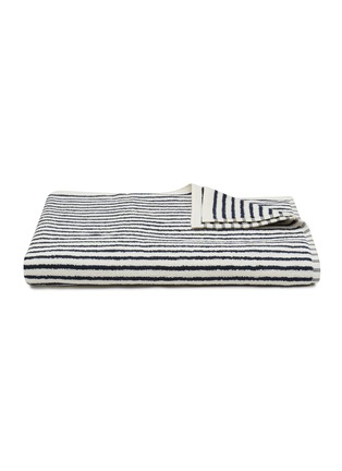 Main View - Click To Enlarge - TEKLA - Striped Organic Cotton Terry Bath Sheet – Sailor Stripes