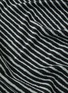 Detail View - Click To Enlarge - TEKLA - Striped Organic Cotton Terry Hand Towel – Black/Mint