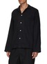 TEKLA - Small Organic Cotton Flannel Pyjama Top – Black