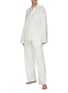  - TEKLA - Small Organic Cotton Flannel Pyjama Pants – Cream White