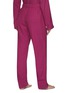 Back View - Click To Enlarge - TEKLA - Small Organic Cotton Flannel Pyjama Pants – Grape