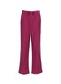 Main View - Click To Enlarge - TEKLA - Small Organic Cotton Flannel Pyjama Pants – Grape