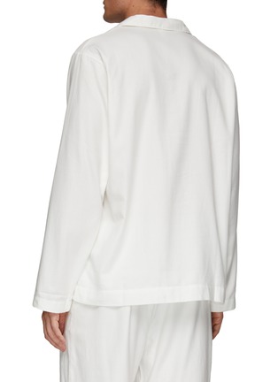  - TEKLA - Large Organic Cotton Flannel Pyjama Top – Cream White