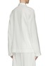 Back View - Click To Enlarge - TEKLA - Medium Organic Cotton Flannel Pyjama Top – Cream White