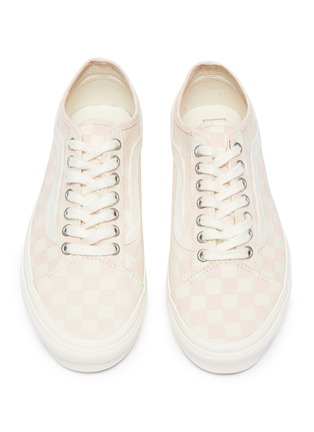 Detail View - Click To Enlarge - VANS - Checkered Print 'Old Skool Tapered' Low Top Lace Up Sneaker