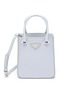 Main View - Click To Enlarge - PRADA - Small Brushed Leather Tote Bag
