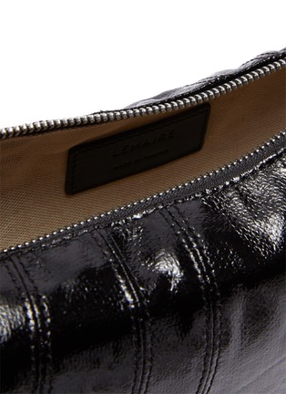 Detail View - Click To Enlarge - LEMAIRE - Small Croissant Linen Bag