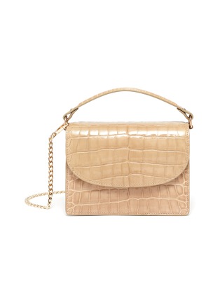 Main View - Click To Enlarge - MARIA OLIVER - Valencia' Shiny Alligator Leather Crossbody Bag