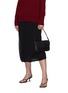 Figure View - Click To Enlarge - MARIA OLIVER - Luisa' Matte Crocodile Leather Pouch