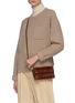 Figure View - Click To Enlarge - MARIA OLIVER - Malala' Shiny Crocodile Leather Clutch
