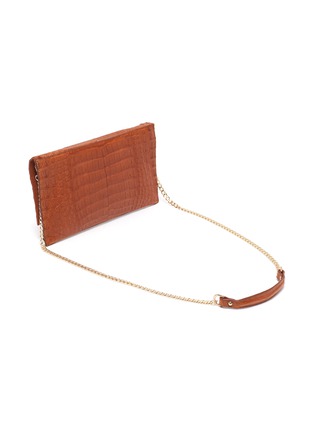 Detail View - Click To Enlarge - MARIA OLIVER - Sofia' Matte Crocodile Leather Clutch