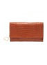 Main View - Click To Enlarge - MARIA OLIVER - Sofia' Matte Crocodile Leather Clutch